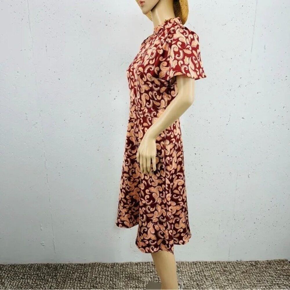 Lot of 3 Ann Taylor & Loft Women's Size 4P Petite 2 Skirts and Rust Dress - Picture 12 of 16